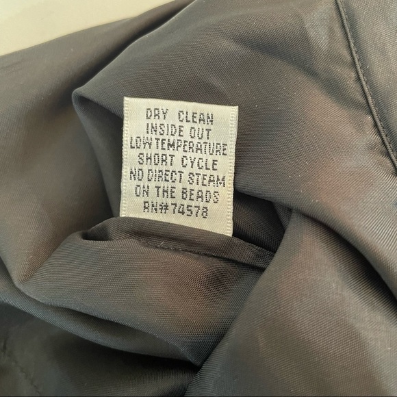 Cache Dress Y2K Black Sheer Chiffon Silk Beaded Whimsigoth Fairy Ethereal SZ 4 - Picture 14 of 15